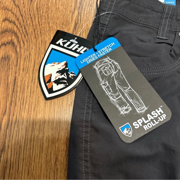 Kuhl Splash Roll-Up Pants in Charcoal size 10R hiking pockets outdoors - Picture 5 of 11